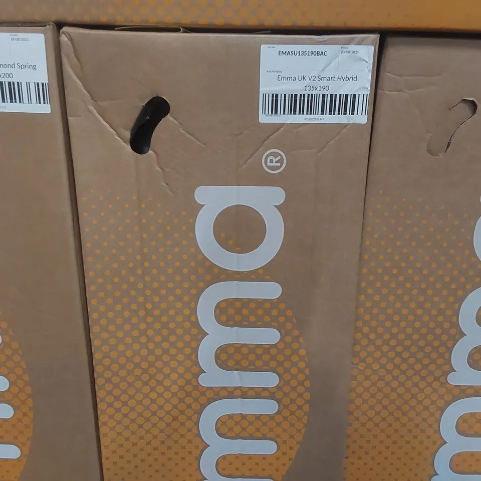 BRAND NEW BOXED EMMA UK V2 SMART HYBRID 135 x 190CM DOUBLE MATTRESS 
