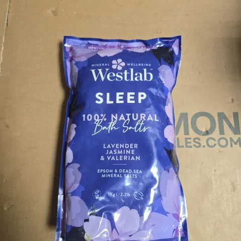 WESTLAB SLEEP BATH SALTS β LAVENDER, JASMINE & VALERIAN, 1KG
