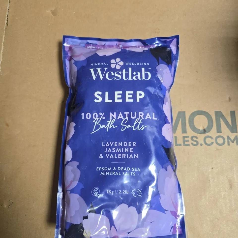 WESTLAB SLEEP BATH SALTS – LAVENDER, JASMINE & VALERIAN, 1KG