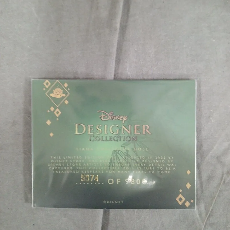DISNEY ULTIMATE PRINCESS CELEBRATION LIMITED EDITION TIANA DOLL - 5374 OF 9800