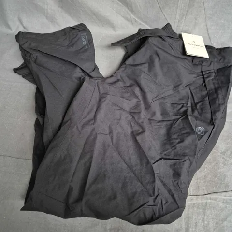 CRAGHOPPERS AIREDALE TROUSERS - MINDFULLY MADE - BLACK - UK 22 (EU 48, US 18)