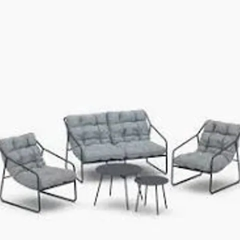 BOXED GARDEN STORIES 5 PADDED CHAIR AND TABLE CONVERSATION SET