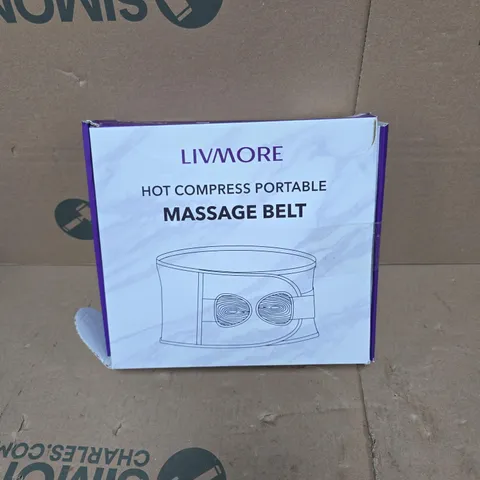 LIVMORE HOT COMPRESS PORTABLE MASSAGE BELT BOXED