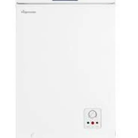 BOXED FRIDGEMASTER MCF96E FREESTANDING 96L CHEST FREEZER - WHITE