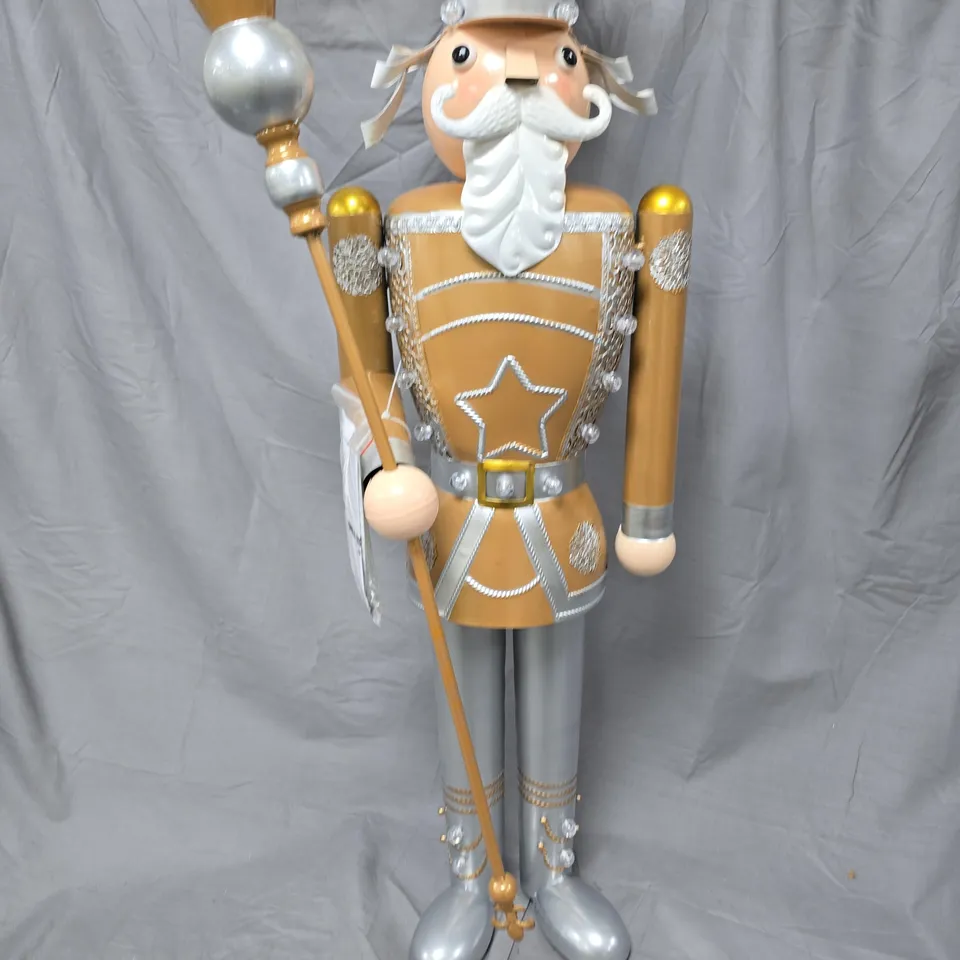 INLIT GIANT NUTCRACKER GOLD/SILVER - COLLECTION ONLY 