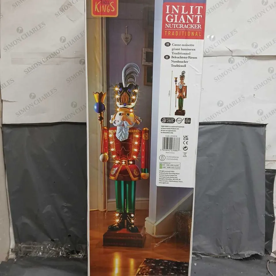 BOXED IN-LIT GIANT NUTCRACKER - COLLECTION ONLY RRP £129.99