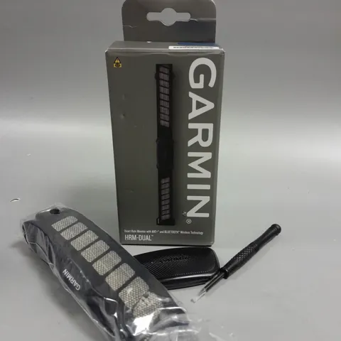 BOXED GARMIN HRM-DUAL HEART RATE MONITOR
