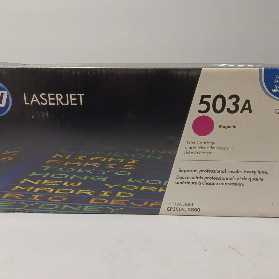 SEALED HP LASERJET 503A MAGENTA PRINT CARTRIDGE 