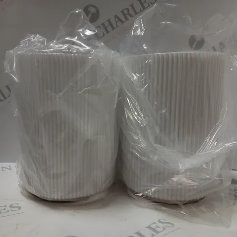 BOXED TOUCH CONTROL TABLE LAMPS - WHITE