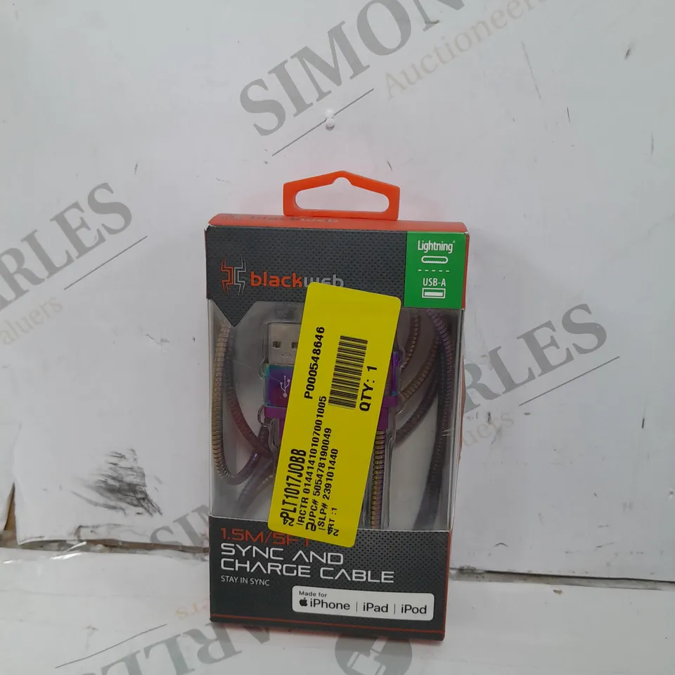 BLACK WEB 1.5M SYNC AND CHARGE CABLE