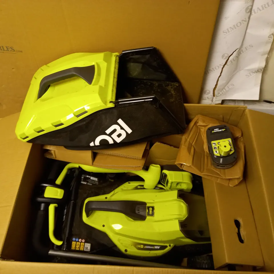 RYOBI 18V ONE+ CORDLESS 33CM LAWNMOWER AND TRIMMER