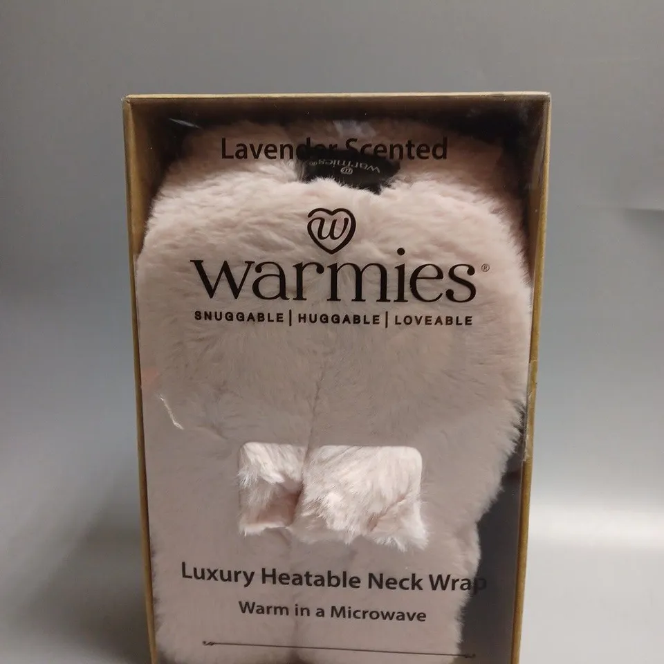 BOXED WARMIES FULLY HEATABLE LUXURY LAVENDER SCENTED NECK WRAP 