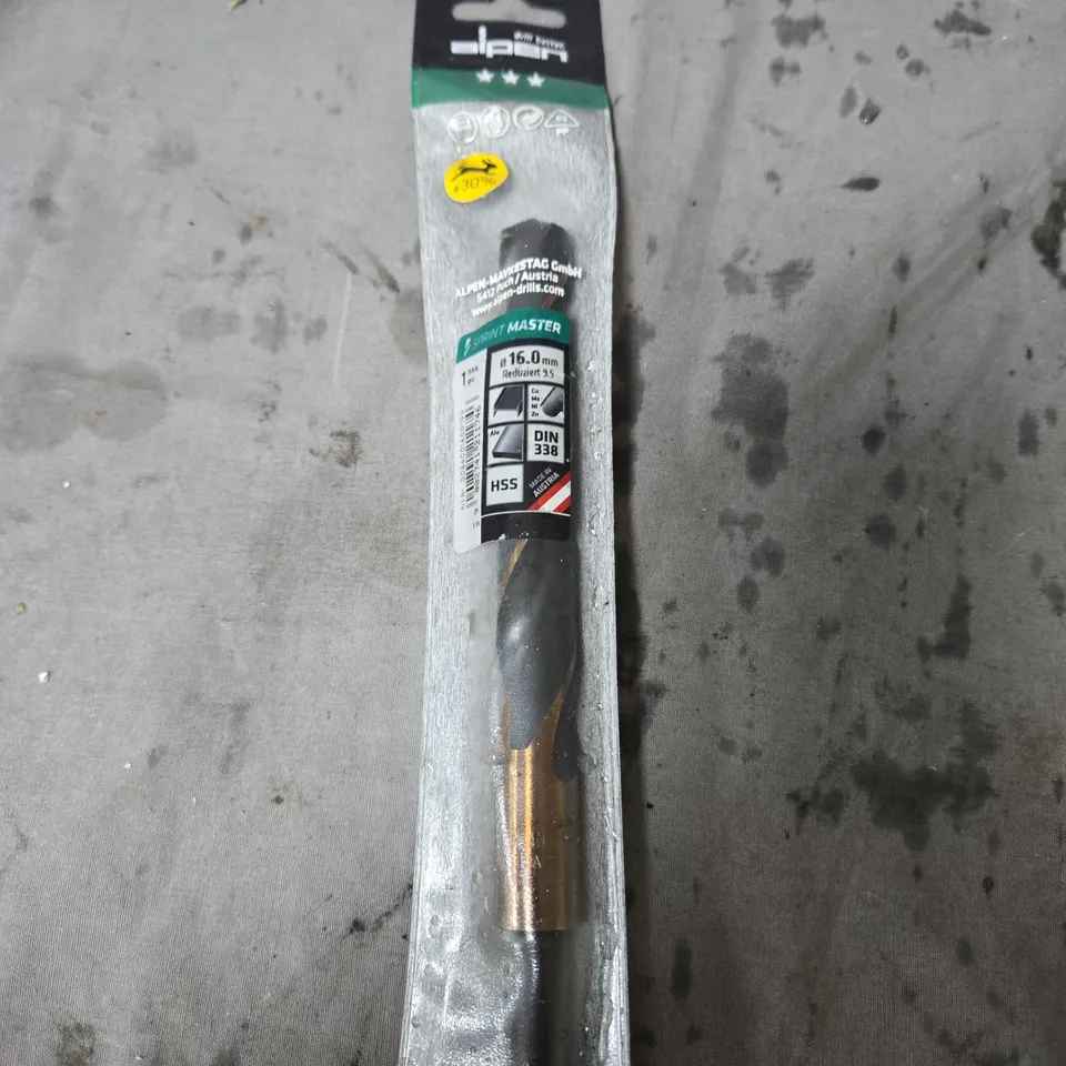 3 X ALPEN  DRILL BIT 16.0 MM DIN 338 – IN BLISTER PACKAGING