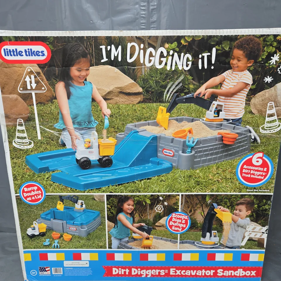 BOXED LITTLE TIKES DIRT DIGGERS EXCAVATOR SANDBOX 