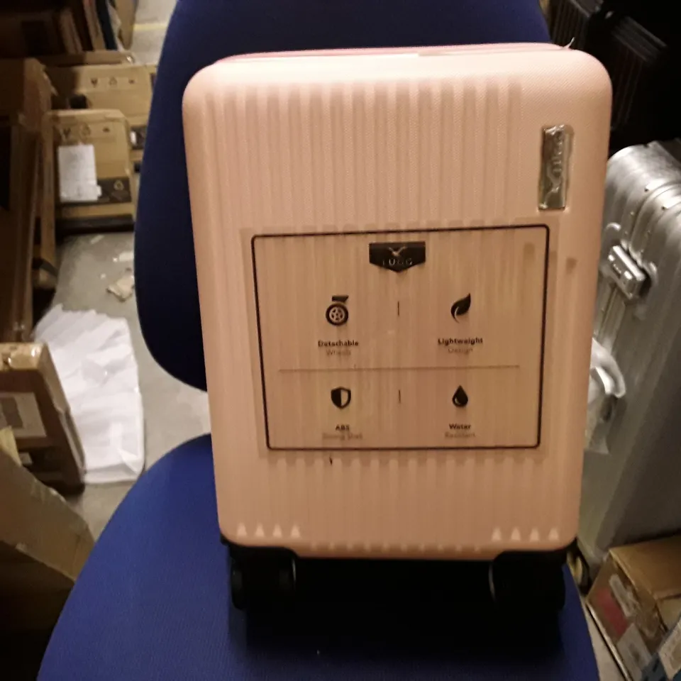 UNBOXED KEPLIN LUGG SMALL SIZE TRAVEL LUGGAGE WITH WHEELS PINK COLOUR 