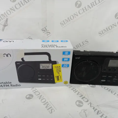 BOXED PORTABLE AM/FM RADIO