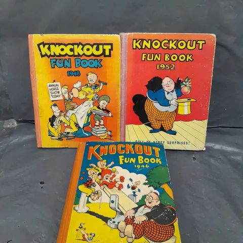 3 X ASSORTED KNOCKOUT VINTAGE FUNBOOKS - 1946, 1948 & 1952