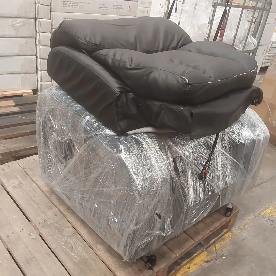 FAUX LEATHER ARMCHAIR
