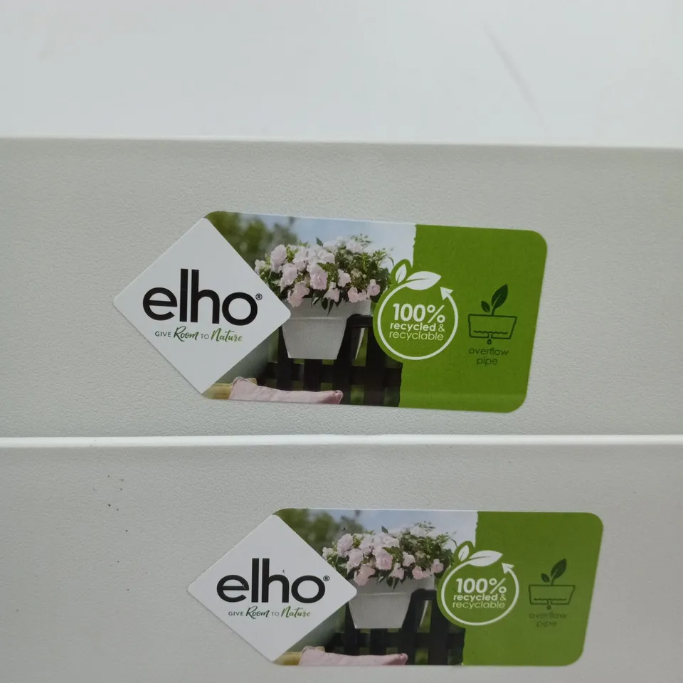 ELHO FLOWER BRIDGE PLANTER, SILKY WHITE – PAIR
