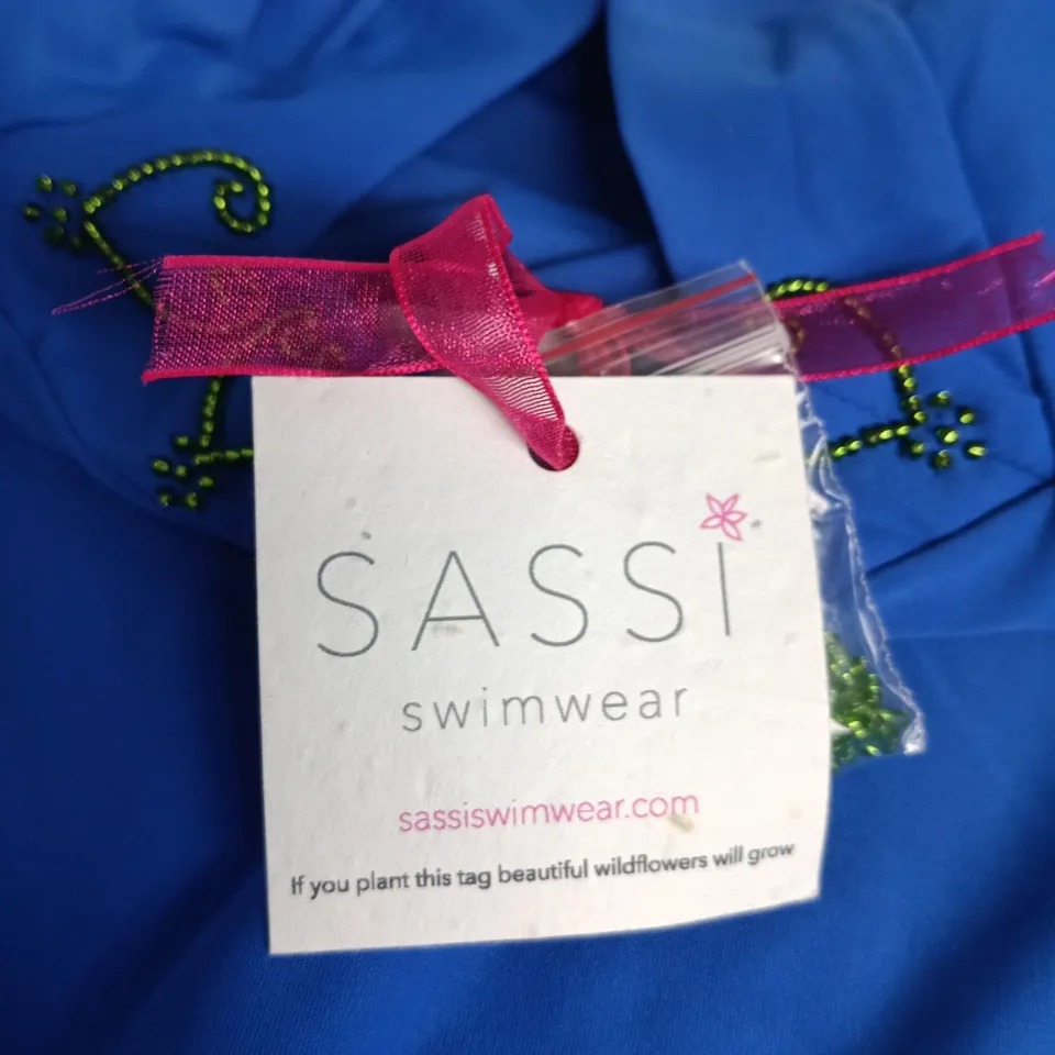 SASSI SWIMWEAR BLUE ONE-PIECE SWIMSUIT
