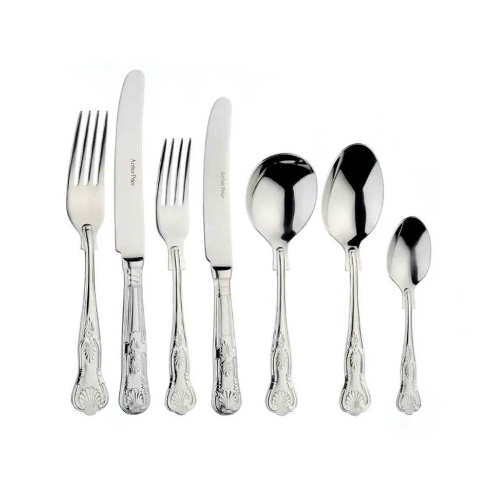 BOXED ARTHUR PRICE KINGS 58 PIECE STAINLESS STEEL   