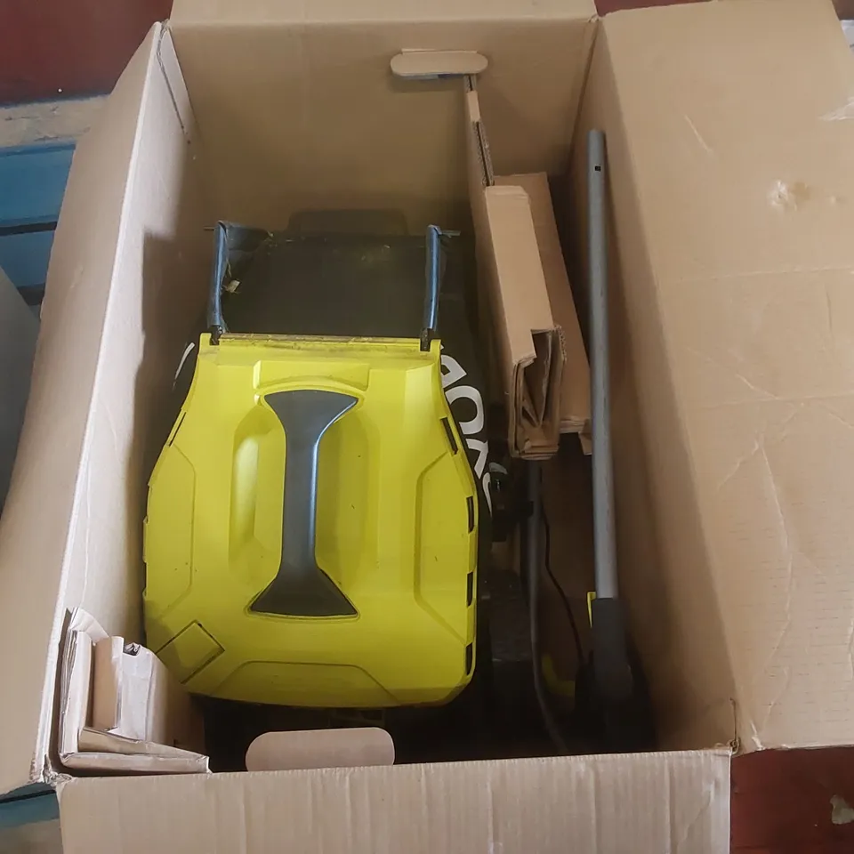 BOXED RYOBI ONE+ 40CM CORDLESS LAWNMOWER