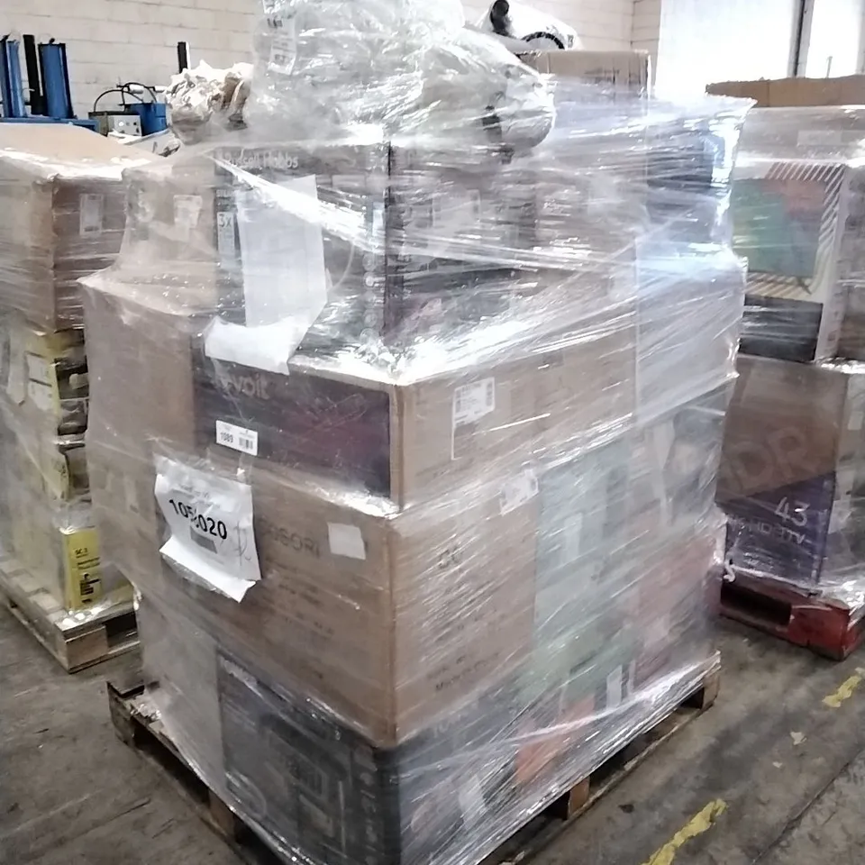 PALLET OF APPROXIMATELY 29 UNPROCESSED RAW RETURN HOUSEHOLD AND ELECTRICAL GOODS TO INCLUDE;