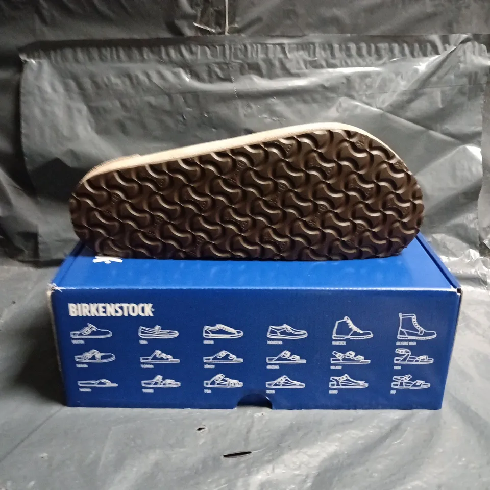 BIRKENSTOCK SUEDE SLIP-ON SHOES – TAUPE SIZE 8