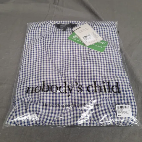 SEALED NOBODYS CHILD DELILAH MIDI DRESS BLUE GINGHAM MICO CHECK - UK 8