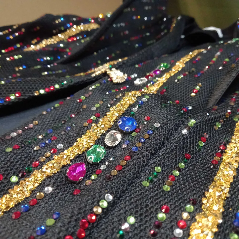 ORLANDO BLACK/BEDAZZLED STATEMENT BLAZER 