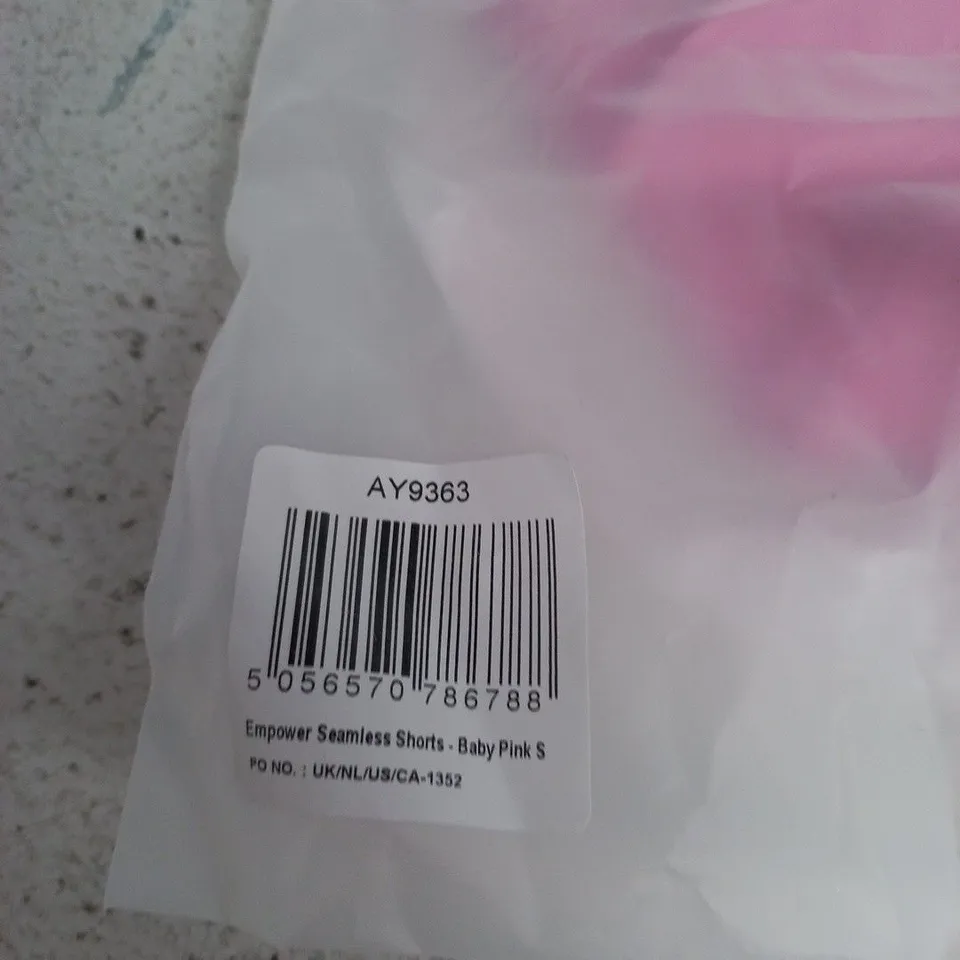 AYBL EMPOWER SEAMLESS SHORTS – BABY PINK, SIZE S