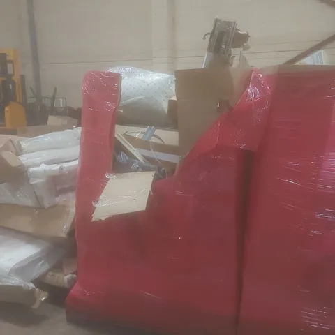 PALLET OF ASSORTED HOUSEHOLD ITEMS AND CONSUMER PRODUCTS TO INCLUDE; BOXED FURNITURE ETC 