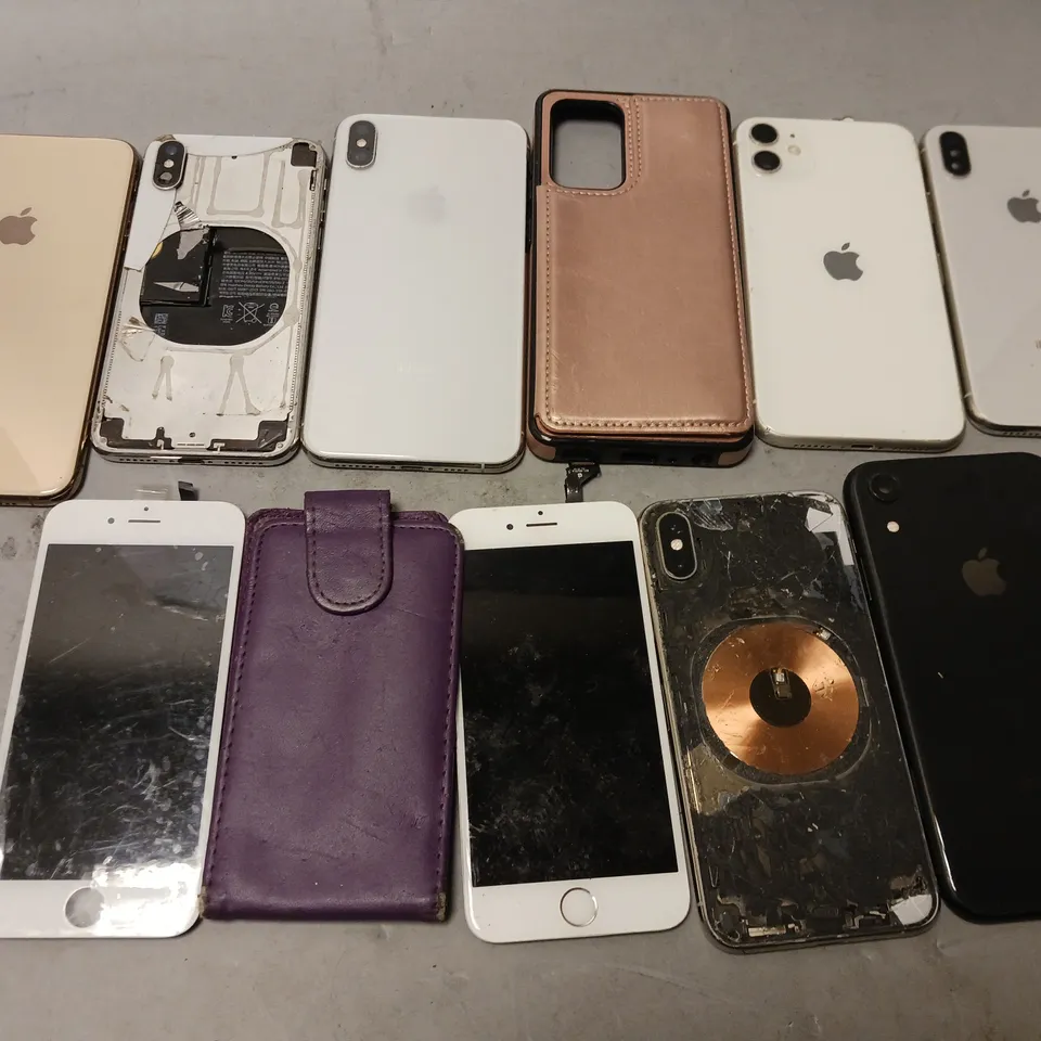 APPROXIMATELY 11 PHONE BACKS AND SCREENS FOR VARIOUS MODELS AND TYPES