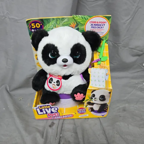 LITTLE LIVE PETS BABY PANDA PLUSH – BOXED