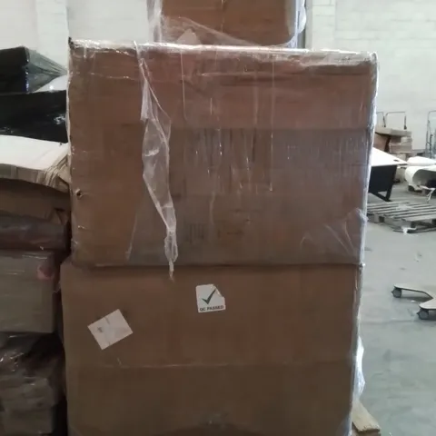 PALLET OF INCOMPLETE CARINA DINING TABLE WITH 4 CHAIRS 