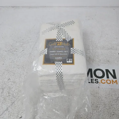 GIFTHUB 6-PIECE HAND TOWEL SET β 100% COTTON, 20 X 31 INCHES