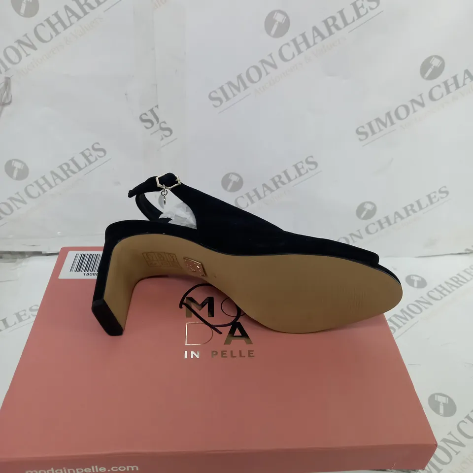 MODA IN PELLE CHRISSI SLINGBACK SANDALS, BLACK - SIZE 6