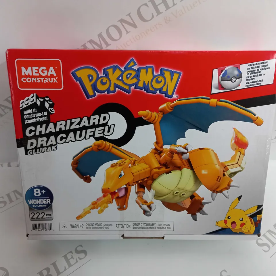 BOXED MEGA CONSTRUX POKEMON CHARIZARD