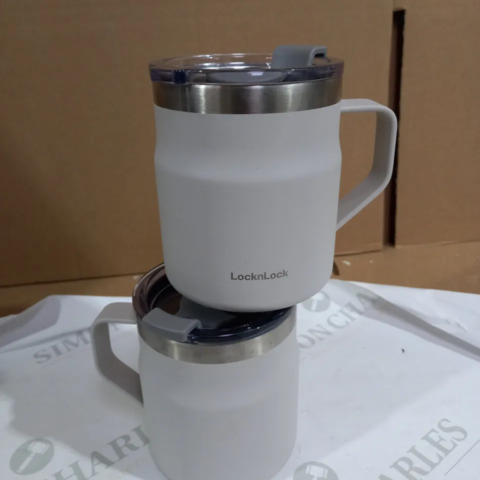 LOCK 'N; LOCK INSULATED PAIR OF MUGS