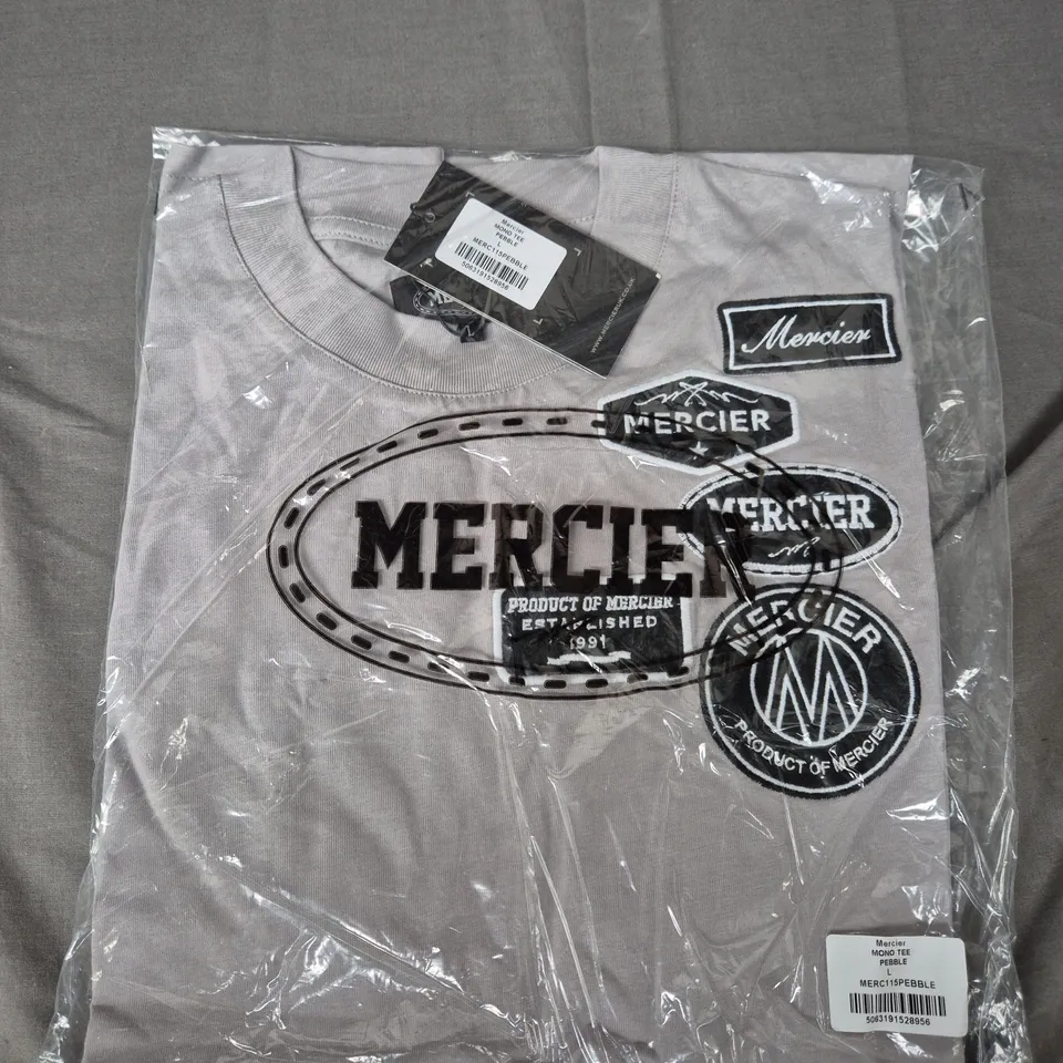 BAGGED MERCIER MONO TEE IN PEBBLE - LARGE