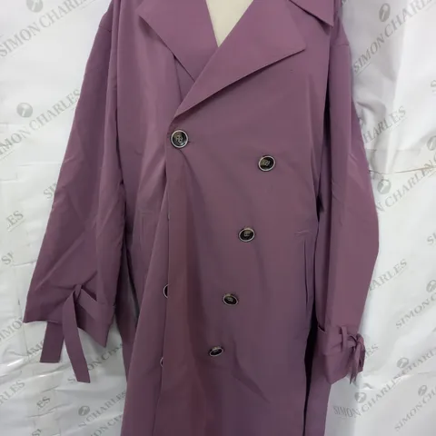 B.YOUNG TRENCHCOAT IN PURPLE - UK 12