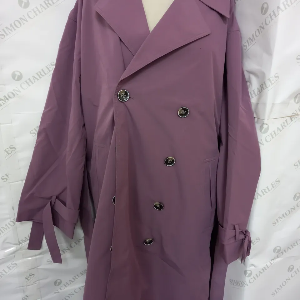 B.YOUNG TRENCHCOAT IN PURPLE - UK 12