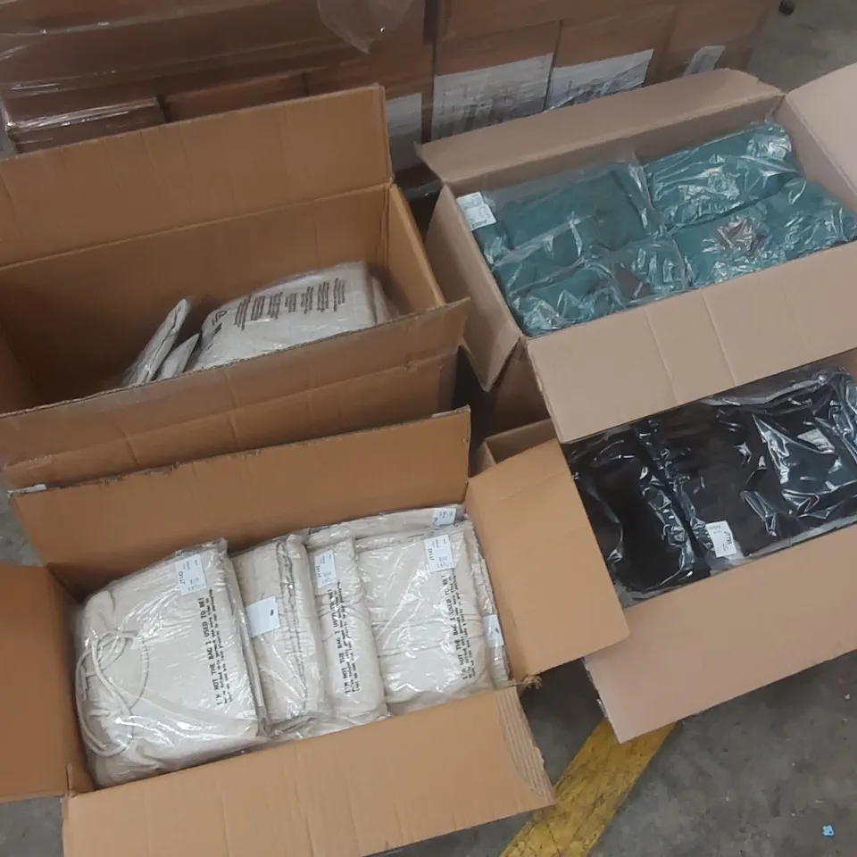 PALLET CONTAINING APPROXIMATELY 310x BRAND NEW ASSORTED DESIGNER CLOTHING ITEMS INCLUDING: SIMPLY BE METALLIC TROUSERS, WIDE LEG TROUSERS, JD WILLIAMS TEXTURED SHIRTS ECT