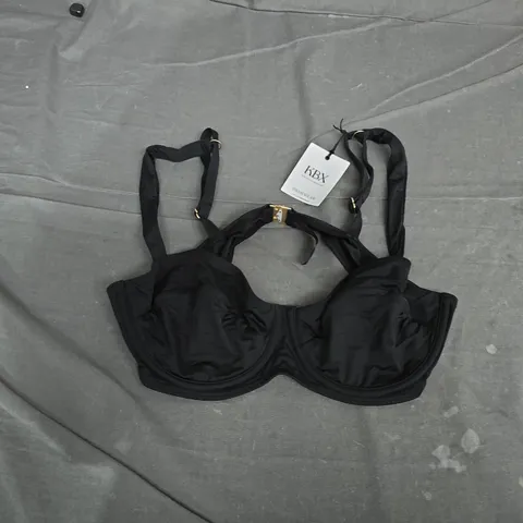 KBX SWIM ESSENTIAL WIRED BIKINI TOP - UK 36D, BLACK