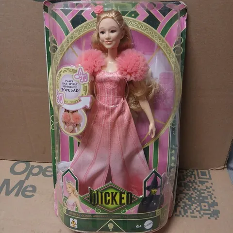 WICKED MUSICAL GLINDA MATTEL FASHION DOLL IN PINK DRESS – BOXED