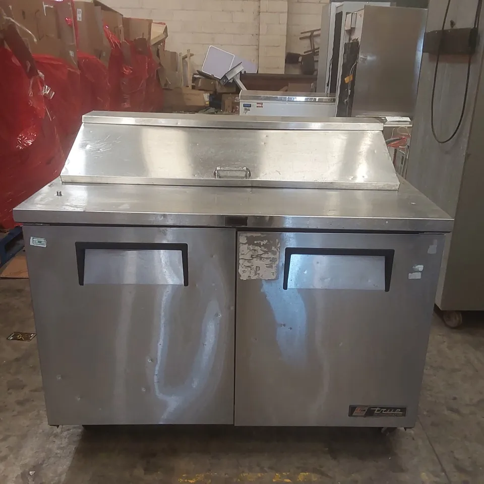 TRUE 2-DOOR COMMERCIAL PREP TABLE REFRIGERATOR