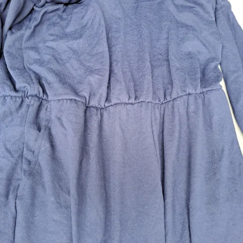 KIM & CO SOFT TOUCH ELASTIC WAIST WELLNESS JUMPSUIT - PETITE - NAVY - EXTRA LARGE