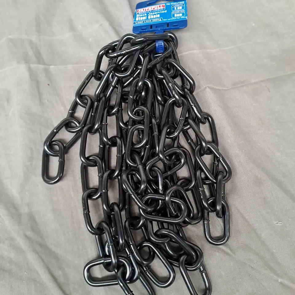 FAITHFULL QUALITY TOOLS BLACK JAPANNED STEEL CHAIN 