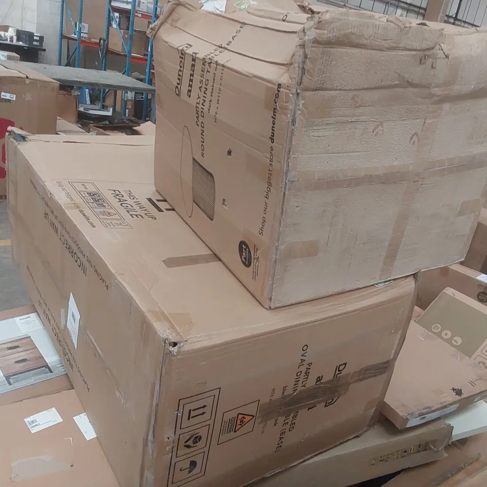 PALLET CONTAINING A LARGE QUANTITY OF ASSORTED FURNITURE PARTS ECT