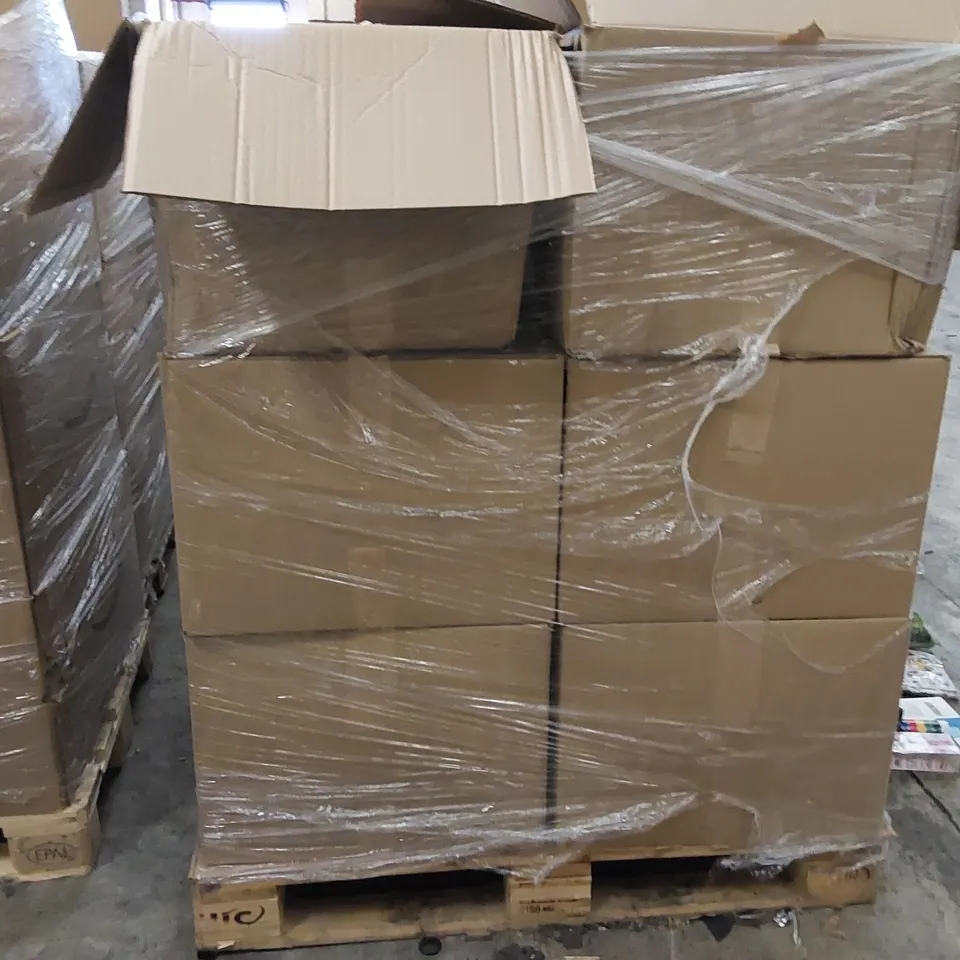 PALLET OF ASSORTED ITEMS INCLUDING: FIRST AID KIT, CHRISTMAS LIGHTS, ELECTRICAL TAPE, TINSEL, BOYS PYJAMAS, PHONE CASE, DEPILATOR, PRESENTATION POINTER